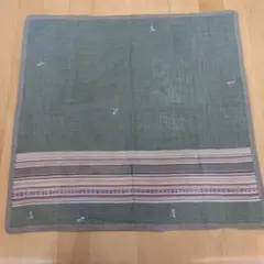 （和柄）緑色ストライプハンカチのサムネイル