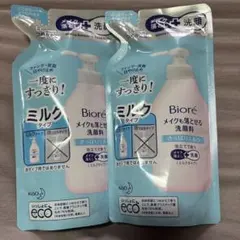 ビオレ メイクも落とせる洗顔料 さっぱりミルク つめかえ用180ml 2個セットのサムネイル