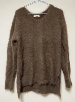 LOWRYS FARM ブラウン ニット