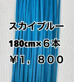 グラブレース　スカイブルー　180cm×６本