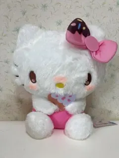 mikko ×Sanrio　ドーナツデザイン BIGぬいぐるみ キティ