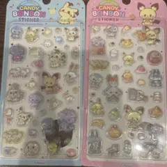 CANDY BONBON STICKER ピカチュウ ボンボンドロップシール2枚