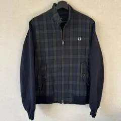 美品】FRED PERRY ハリントンジャケット S チェック ローレルリース 
