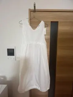 LOWRYS FARM ホワイト キャミソール ロングワンピース