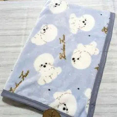 ひざ掛け ビジョンフリーゼ アニマル ブルー シルクマイヤー ブランケット 新品