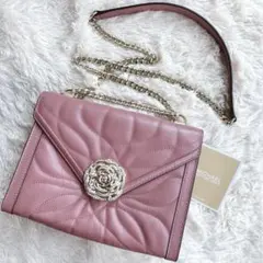 未使用品！MICHAEL KORS チェーン ショルダーバッグ ローズモチーフ