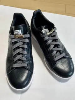 adidas STAN SMITH 黒ブラック スニーカー23センチUS６