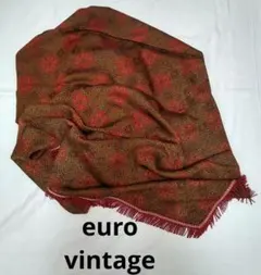 フランスアンティーク 織り物 テーブルクロス シェニール織り ユーロヴィンテージ