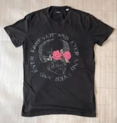 り*ょ様 DIESEL ディーゼル ビンテージ風Tシャツ ドクロ 花柄のサムネイル