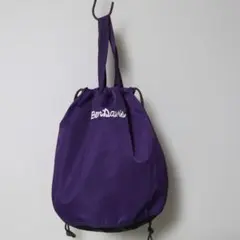 Ben Davis 巾着バッグ パープル ブラックのサムネイル