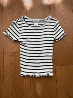 minimalisma ボーダー リブ Tシャツ 2-3歳のサムネイル