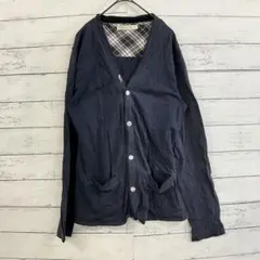 Confirm 綿100✨Vネックカーディガン M ネイビー 春秋 メンズのサムネイル