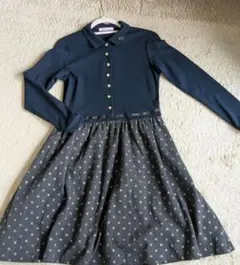 familiar 160 水玉ワンピネイビー トレーナー familiar ファミリア 女の子 120cm まとめ売り ワンピース ファミリア