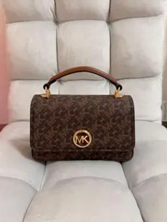 MICHAEL KORS MKロゴ ショルダーバッグ ブラウン