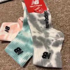 new balance タイダイ柄ソックス 3足セット 23-25cm