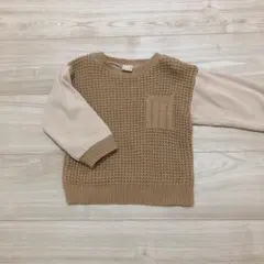 petit main ベージュニットセーター 90