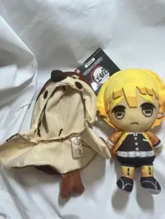 鬼滅の刃Chibiぬいぐるみ【我妻善逸】UCHI-NOCO【チュン太郎】