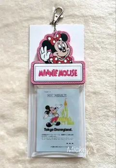 ディズニーランド　フロンティアウッドクラフト　チケットホルダー　ミニーのサムネイル