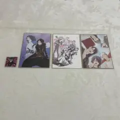 特 刀剣乱舞 花丸 雪ノ巻 月ノ巻 華ノ巻 入場者特典 色紙風かあど