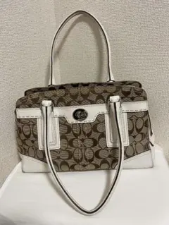 廃盤品 COACH ハンドバッグ ターンロック シグネチャー 11620 - メルカリ