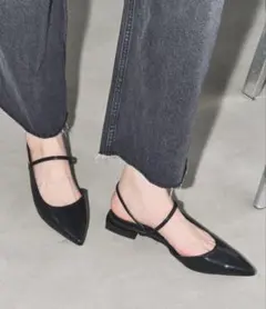 Le Talon GRISHポインテッドストラップスリングバック　23cm