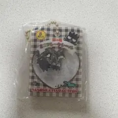 サンリオキャラクターズ　シャカシャカフレークシール風チャーム　バッドばつ丸