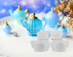 シリコンモールド☆ミニチュアティーポットMサイズSサイズ2個セット