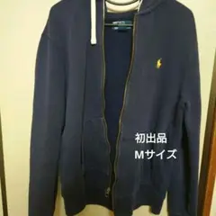 POLO メンズ ネイビー フルジップパーカー Mサイズ