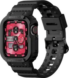 【amband】AppleWatchバンド(38㎜/40㎜/41㎜)ブラック