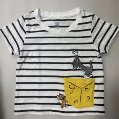 トムとジェリー ストライプ Tシャツ 90cm