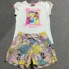 ディズニー・プリンセス・Tシャツ・ズボン・2枚セット