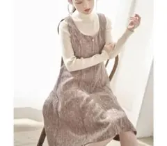 tocco closet ワンピース フロントジップツイードジャンパースカート