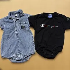 Champion デニムロンパース 80cm