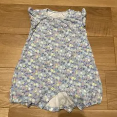 UNIQLO ユニクロ 花柄ロンパース 綿100%
