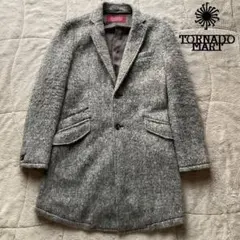 美品　TORNADO MART　モヘア風　ウール混チェスターコート　サイズMのサムネイル