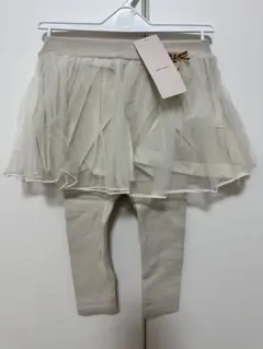【新品未使用品】プティマイン　チュール付きレギンス　90