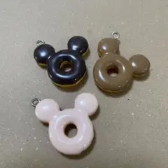 ミッキーマウス ドーナツ型 ストラップパーツ