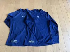 Under Armour アンダーシャツ 2枚セット YXL 160ネイビー夏用