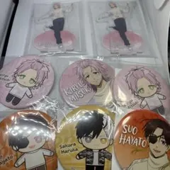 WINDBREAKER 桐生、桜、蘇芳キャラクターバッジ＆アクリルスタンドセット