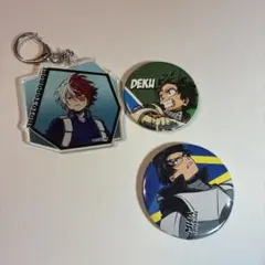 ヒロアカ缶バッチ＆轟キーホルダー