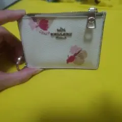 COACH フラワー柄 コインケース