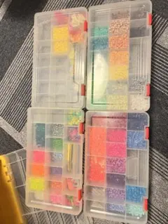 アイロンビーズセット カラフル 収納ケース付き