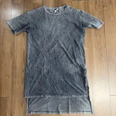 H&M DIVIDED Tシャツ　グレー　タイダイ　オーバーサイズ　丈長　ロングのサムネイル