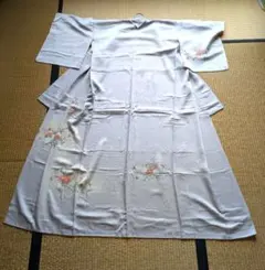 辻ヶ花】訪問着 総絞り調 鹿の子 流水 灰紫系 着物 着丈151cm - メルカリ