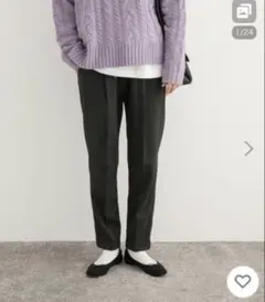 【URBANRESEARCH DOORS】ストレッチテーパードイージーパンツ M