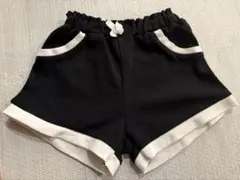 ベビーズボン　黒リブ付きパンツ 95センチ