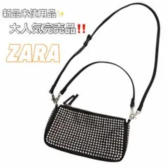 新品✨　ZARA シャイニーラインストーン2wayバッグ