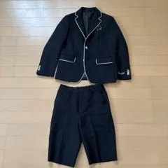 130A ブラックスーツ・ブレザーセット　ワイシャツネクタイ付き