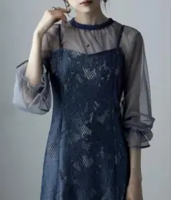 etoll. 3WAY チュールボレロ レース キャミワンピース オケージョン