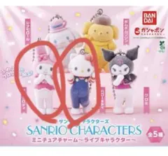 サンリオキャラクターズ ミニチュアチャーム　ライブキャラクター　キティ　マイメロ